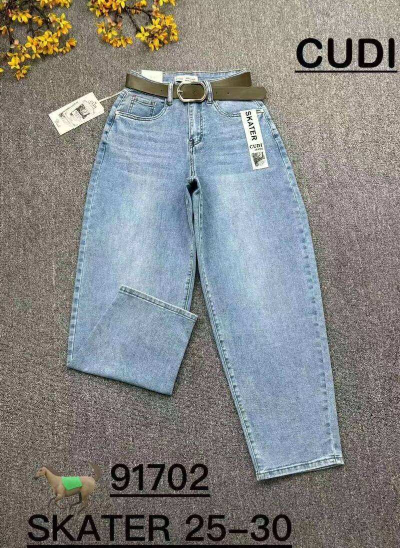Spodnie damskie jeans Roz 25-30, 1 kolor Paczka 10 szt